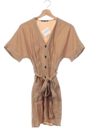 Рокля Zara, Размер XS, Цвят Бежов, Цена 17,46 €