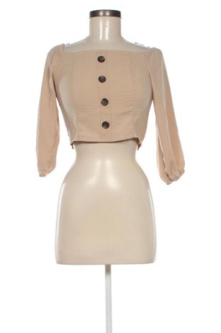 Γυναικεία μπλούζα Amisu, Μέγεθος S, Χρώμα  Μπέζ, Τιμή 4,99 €