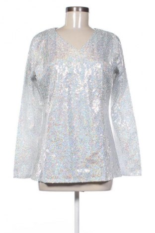 Γυναικεία μπλούζα Babara Mode, Μέγεθος M, Χρώμα Ασημί, Τιμή 27,99 €