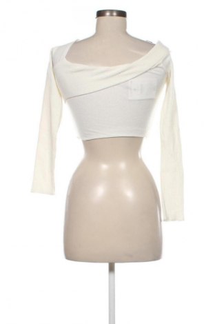 Bluză de femei Bershka, Mărime S, Culoare Ecru, Preț 23,99 Lei