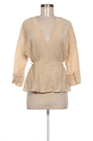 Дамска блуза Zara, Размер XS, Цвят Бежов, Цена 6,13 €