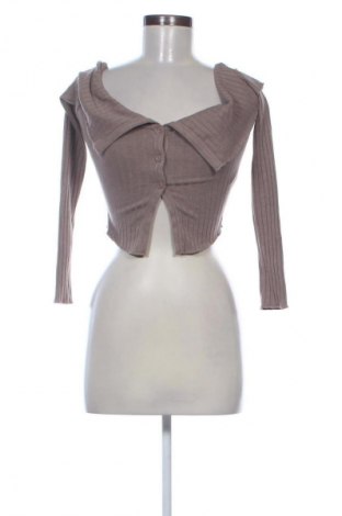 Damski kardigan Bershka, Rozmiar XS, Kolor Brązowy, Cena 35,99 zł