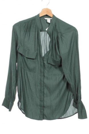 Γυναικείο πουκάμισο H&M, Μέγεθος XS, Χρώμα Πράσινο, Τιμή 1,99 €