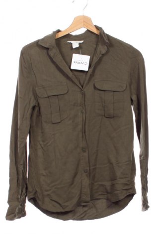 Cămașă de femei H&M, Mărime XS, Culoare Verde, Preț 15,99 Lei