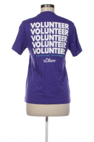 Dámské tričko S.Oliver, Velikost S, Barva Fialová, Cena  249,00 Kč