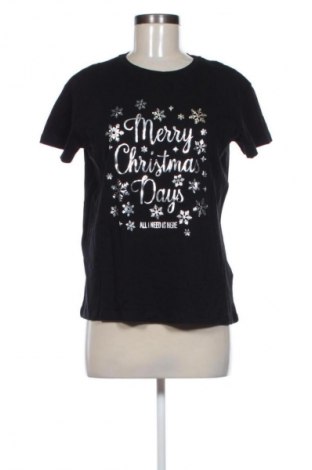 Дамска тениска Sinsay, Размер S, Цвят Черен, Цена 7,15 €