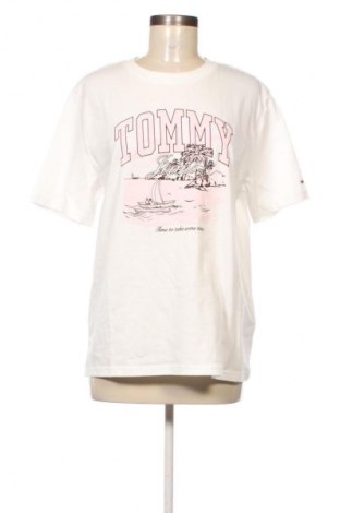 Tricou de femei Tommy Jeans, Mărime M, Culoare Alb, Preț 224,99 Lei