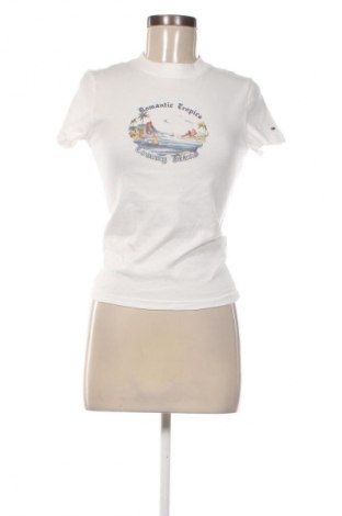 Tricou de femei Tommy Jeans, Mărime S, Culoare Alb, Preț 202,99 Lei