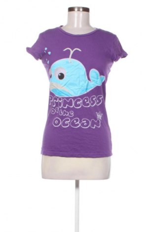 Γυναικείο t-shirt Kenvelo, Μέγεθος M, Χρώμα Βιολετί, Τιμή 5,99 €