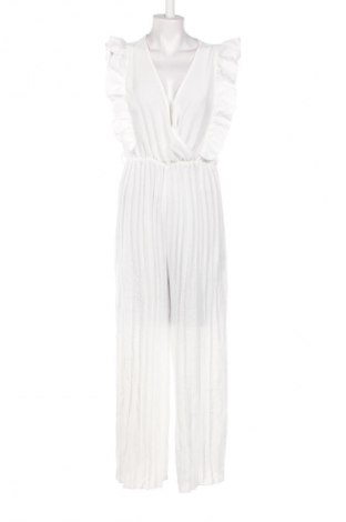 Дамски дълъг гащеризон Unbranded, Размер L, Цвят Бял, Цена 10,73 €