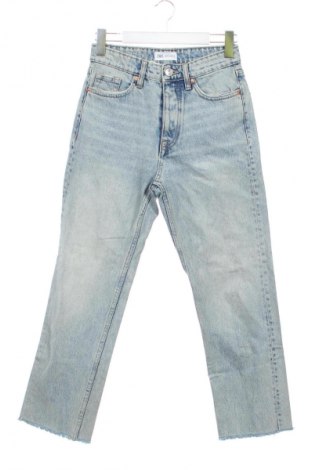 Damskie jeansy Zara, Rozmiar S, Kolor Niebieski, Cena 72,99 zł