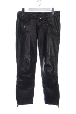 Damskie skórzane spodnie Part Two, Rozmiar S, Kolor Czarny, Cena 112,96 zł