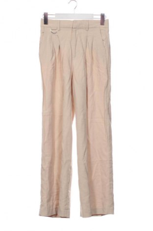 Damskie spodnie Stradivarius, Rozmiar XS, Kolor Beżowy, Cena 83,26 zł