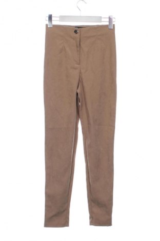 Damskie spodnie Zara, Rozmiar XS, Kolor Beżowy, Cena 53,99 zł
