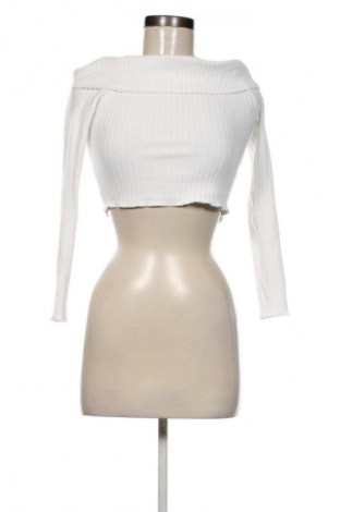 Γυναικείο πουλόβερ Bershka, Μέγεθος M, Χρώμα Λευκό, Τιμή 18,22 €