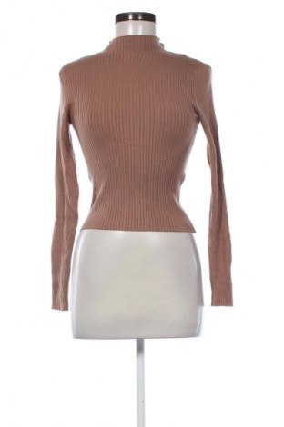 Pulover de femei Bershka, Mărime M, Culoare Maro, Preț 48,99 Lei