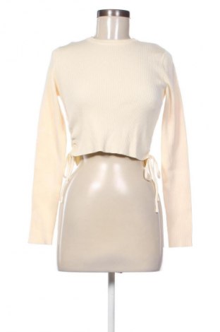 Pulover de femei Bershka, Mărime L, Culoare Bej, Preț 90,99 Lei