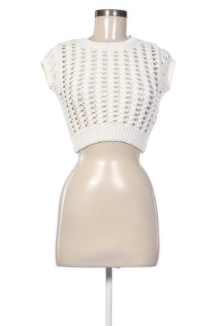Pulover de femei Bershka, Mărime M, Culoare Alb, Preț 59,99 Lei