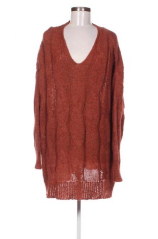 Γυναικείο πουλόβερ Mia Moda, Μέγεθος 4XL, Χρώμα Καφέ, Τιμή 12,00 €