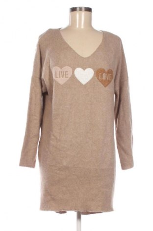 Дамски пуловер NEW COLLECTION, Размер M, Цвят Кафяв, Цена 27,60 €