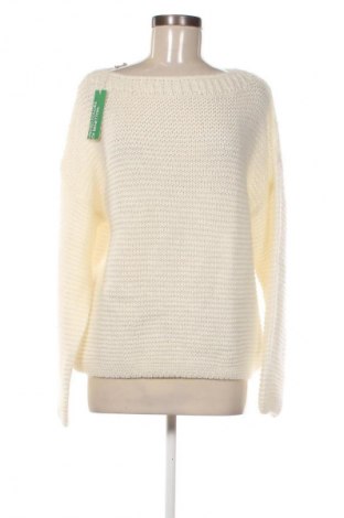 Női pulóver United Colors Of Benetton, Méret L, Szín Fehér, Ár 13 449 Ft