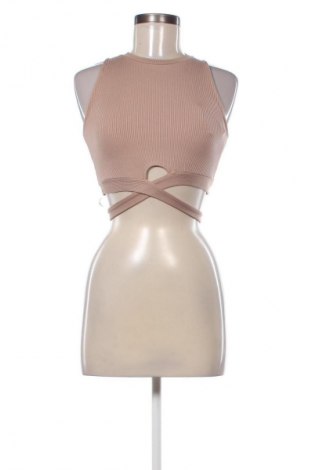 Top de femei Bershka, Mărime S, Culoare Bej, Preț 78,99 Lei