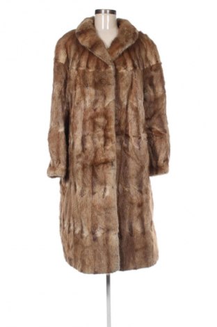 Дамско кожено палто Unbranded, Размер L, Цвят Бежов, Цена 54,80 €