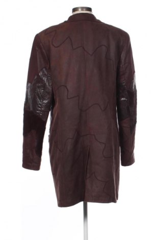 Дамско кожено палто Unbranded, Размер XL, Цвят Кафяв, Цена 180,37 €