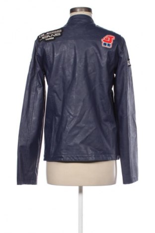Γυναικείο δερμάτινο μπουφάν Guess, Μέγεθος XL, Χρώμα Μπλέ, Τιμή 41,99 €