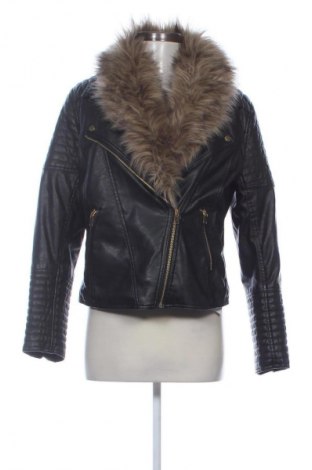 Дамско кожено яке H&M, Размер S, Цвят Черен, Цена 21,98 €