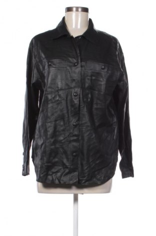 Geacă de piele pentru femei Pull&Bear, Mărime S, Culoare Negru, Preț 72,99 Lei