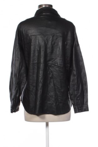 Geacă de piele pentru femei Pull&Bear, Mărime S, Culoare Negru, Preț 72,99 Lei