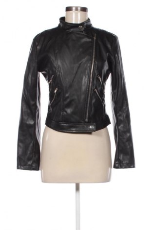 Γυναικείο δερμάτινο μπουφάν SHEIN, Μέγεθος S, Χρώμα Μαύρο, Τιμή 14,99 €