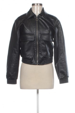 Dámska kožená bunda  Stradivarius, Veľkosť S, Farba Čierna, Cena  23,95 €