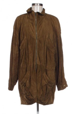 Geacă de piele pentru femei Unbranded, Mărime M, Culoare Maro, Preț 156,40 Lei