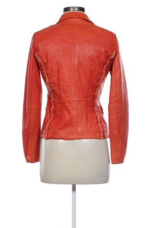 Дамско кожено яке Unbranded, Размер S, Цвят Оранжев, Цена 50,10 €
