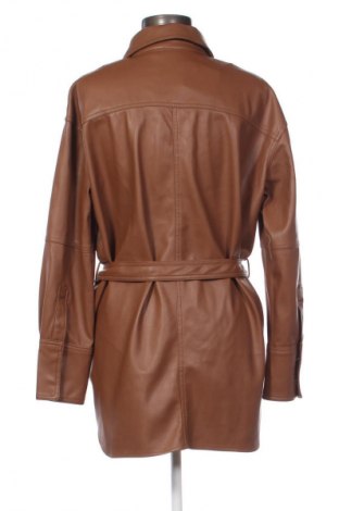 Дамско кожено яке Zara, Размер M, Цвят Кафяв, Цена 19,42 €