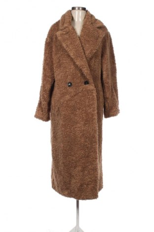 Γυναικείο παλτό Bershka, Μέγεθος L, Χρώμα Καφέ, Τιμή 35,99 €