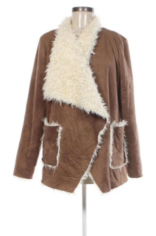 Damski płaszcz Miss Charm, Rozmiar L, Kolor Brązowy, Cena 34,99 zł