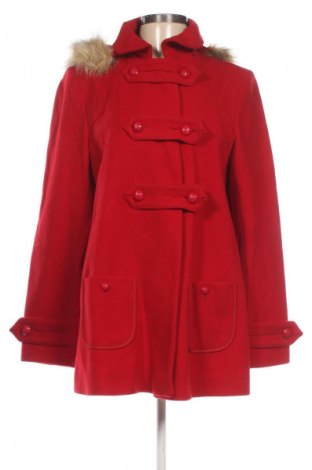 Damski płaszcz Naf Naf, Rozmiar L, Kolor Czerwony, Cena 255,99 zł
