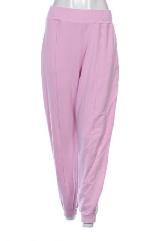Pantaloni trening de femei Bershka, Mărime S, Culoare Roz, Preț 34,99 Lei