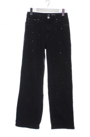Dětské džíny  C&A, Velikost 14-15y/ 168-170 cm, Barva Černá, Cena  149,00 Kč