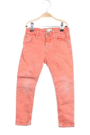 Dětské džíny  Zara, Velikost 3-4y/ 104-110 cm, Barva Oranžová, Cena  139,00 Kč
