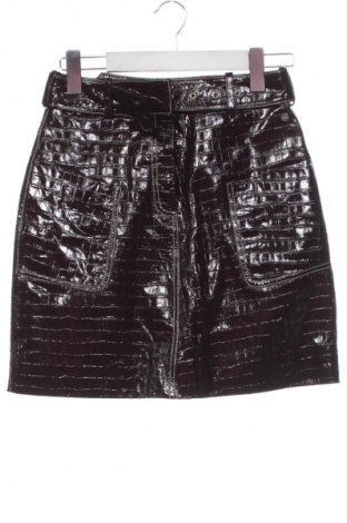 Кожена пола Scotch & Soda, Размер XS, Цвят Кафяв, Цена 40,02 €