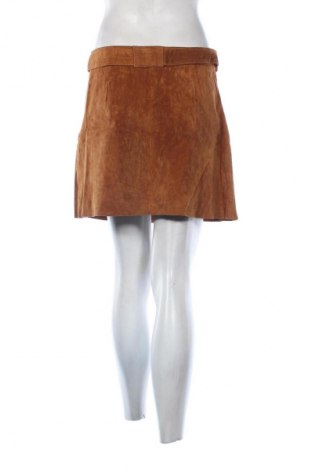 Kožená sukně  Zara, Velikost L, Barva Hnědá, Cena  609,00 Kč