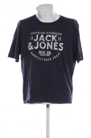 Ανδρικό t-shirt Jack & Jones, Μέγεθος XXL, Χρώμα Μπλέ, Τιμή 15,99 €