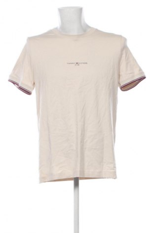 Męski T-shirt Tommy Hilfiger, Rozmiar XL, Kolor Beżowy, Cena 271,99 zł