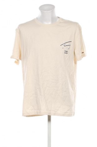 Мъжка тениска Tommy Jeans, Размер XXL, Цвят Бежов, Цена 28,63 €