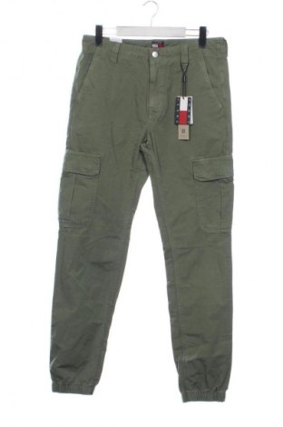 Pantaloni de bărbați Tommy Jeans, Mărime S, Culoare Verde, Preț 345,99 Lei