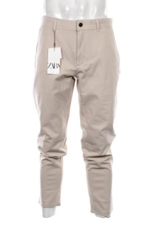 Herrenhose Zara, Größe L, Farbe Beige, Preis 25,91 €